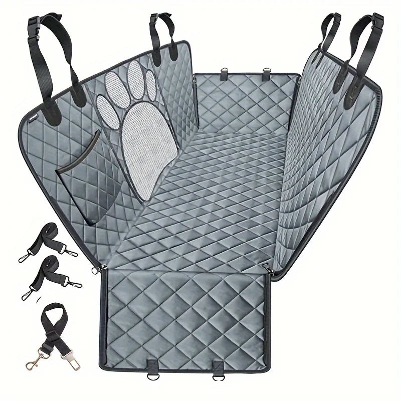 Dog Seat Cover, Pet Dog Seat Cover, Hammock Heavy Duty Scratch Resistant Anti Slip Durable Soft Pet Rear Seat Cover for Cars, Tr