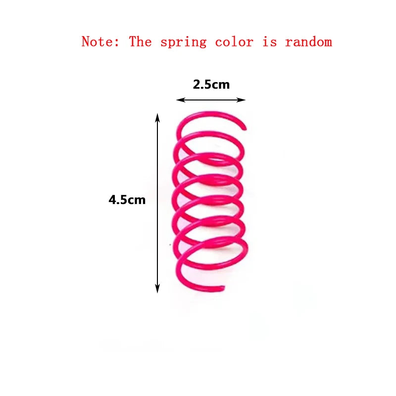 Plastic Spring Cat Toy Jumping Scratch Resistant For Cats