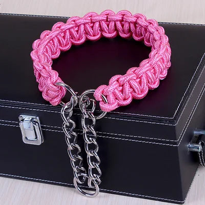 High Quality Upgraded color collar Large Dog German Shepherd walk the dog P chain necklet Pet For Medium and large Dogs