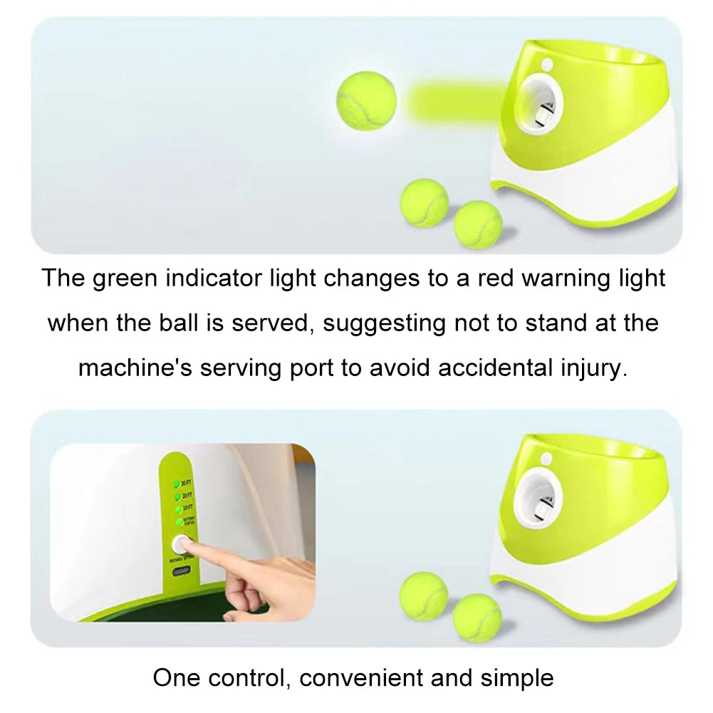 Automatic Dog Ball Thrower Launcher Interactive Fetch Machine Indoor Outdoor