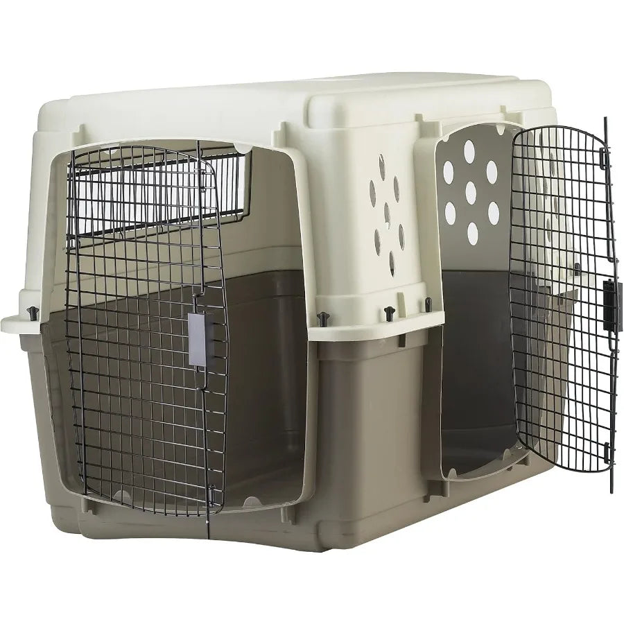 High-concerned Two Door Dog Crate For Air Travel And Home
