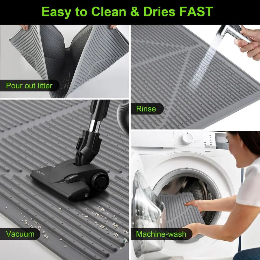 XMSJ Cat Litter Mat Waterproof Floor Protector For Litter Box