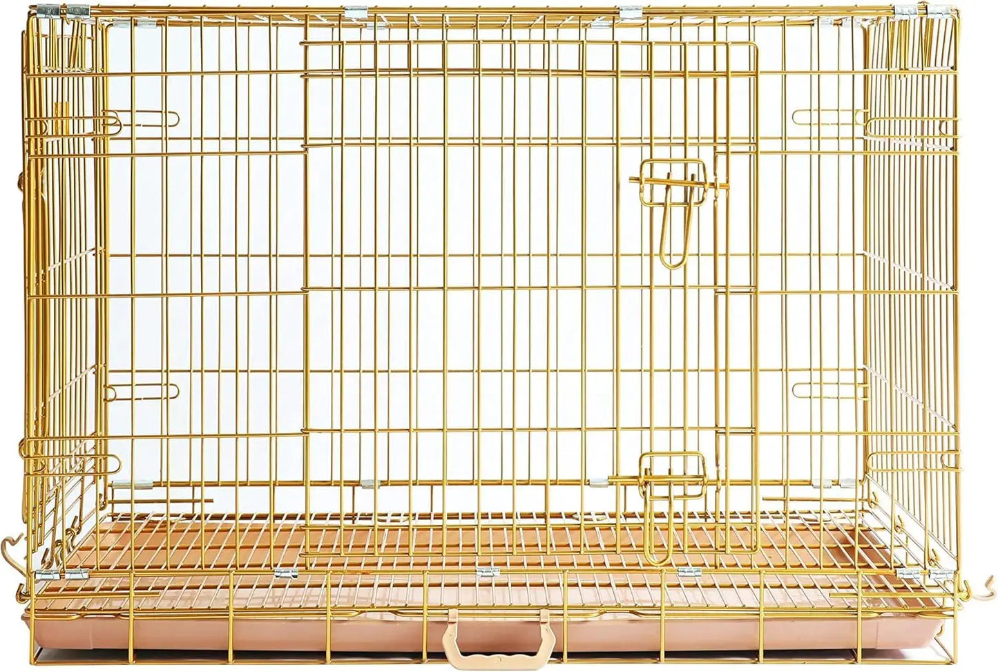 High Concerned Chemical Double Door Pet Crate With Pullout Pan