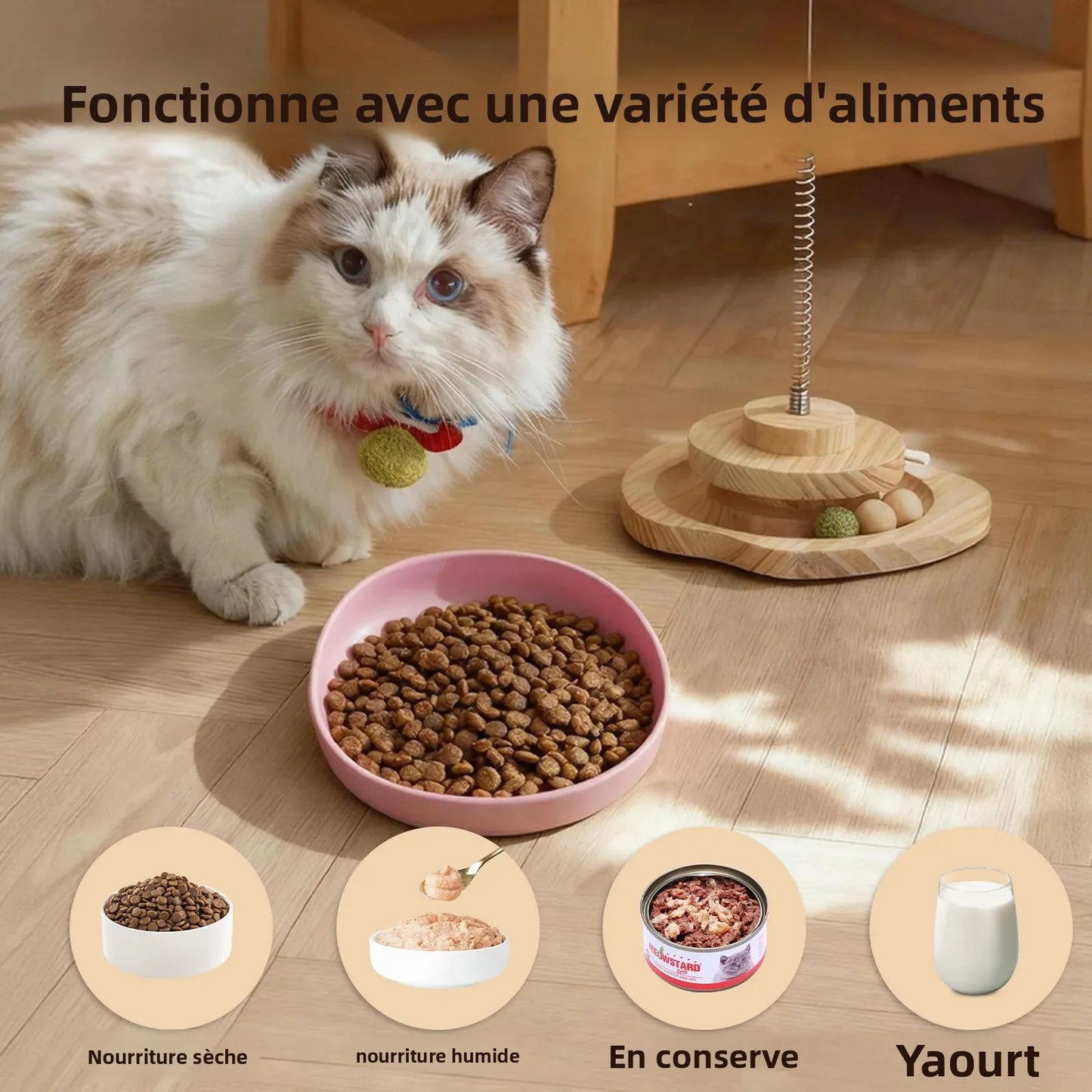 2PCS Whisker-Friendly Silicone Cat Plates, Wide Shallow Pet Bowls, Non-Spill Feeding Dish for Dry Wet Food