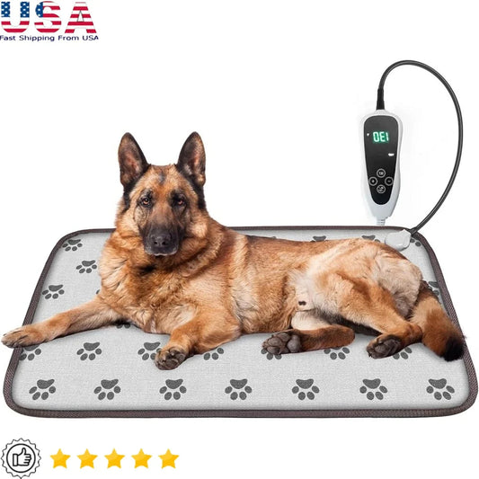 XMSJCN Dog Heating Pad Waterproof Bed With Intelligent Thermostat
