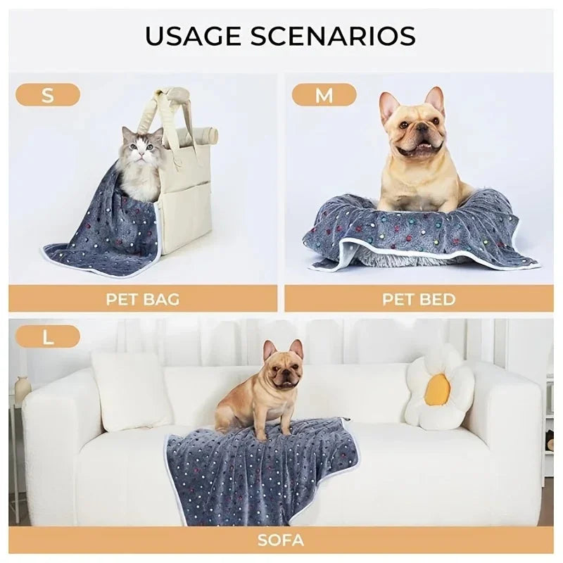Soft Fluffy Pet Blanket for Cats and Dogs Bed Mat