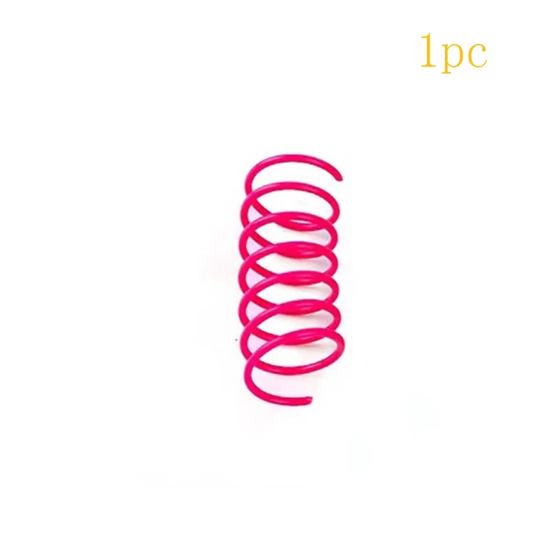 Plastic Spring Cat Toy Jumping Scratch Resistant For Cats