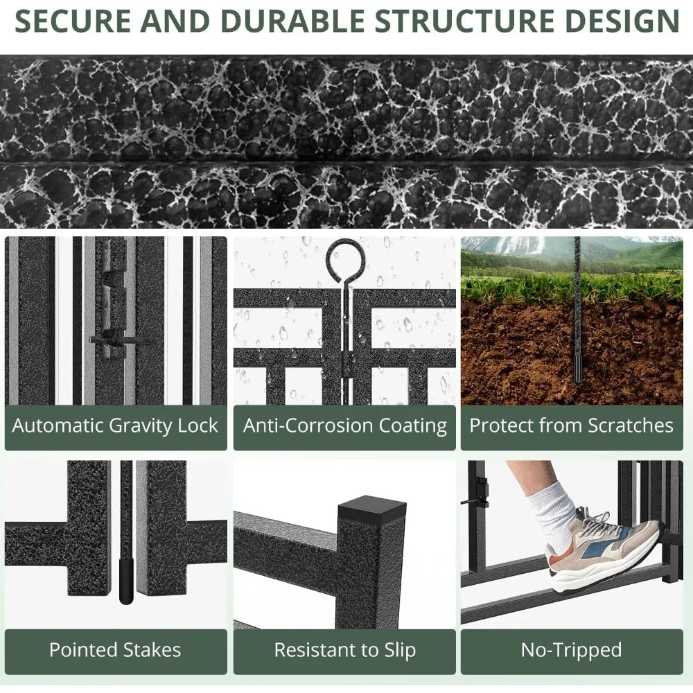 HighConcerned Metal Dog Pen For Indoor Outdoor Use Rustproof
