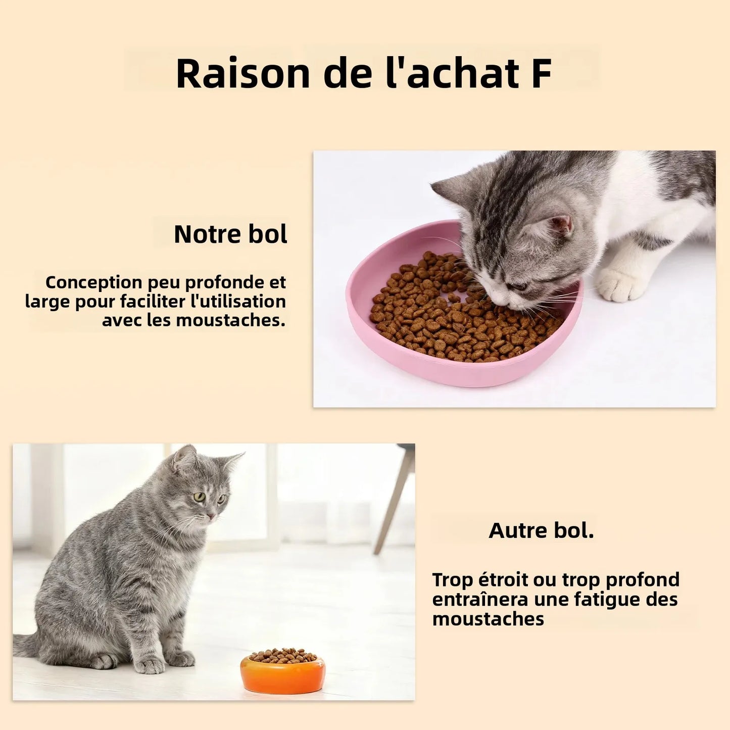 2PCS Whisker-Friendly Silicone Cat Plates, Wide Shallow Pet Bowls, Non-Spill Feeding Dish for Dry Wet Food