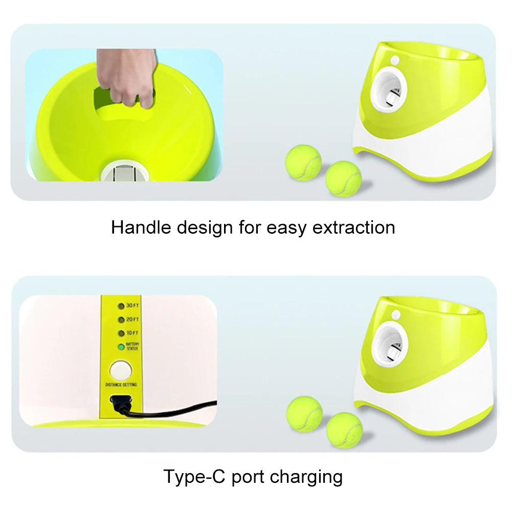 Automatic Dog Ball Thrower Launcher Interactive Fetch Machine Indoor Outdoor
