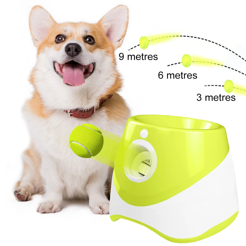 Automatic Dog Ball Thrower Launcher Interactive Fetch Machine Indoor Outdoor