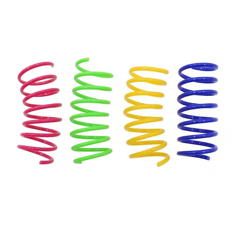 Plastic Spring Cat Toy Jumping Scratch Resistant For Cats