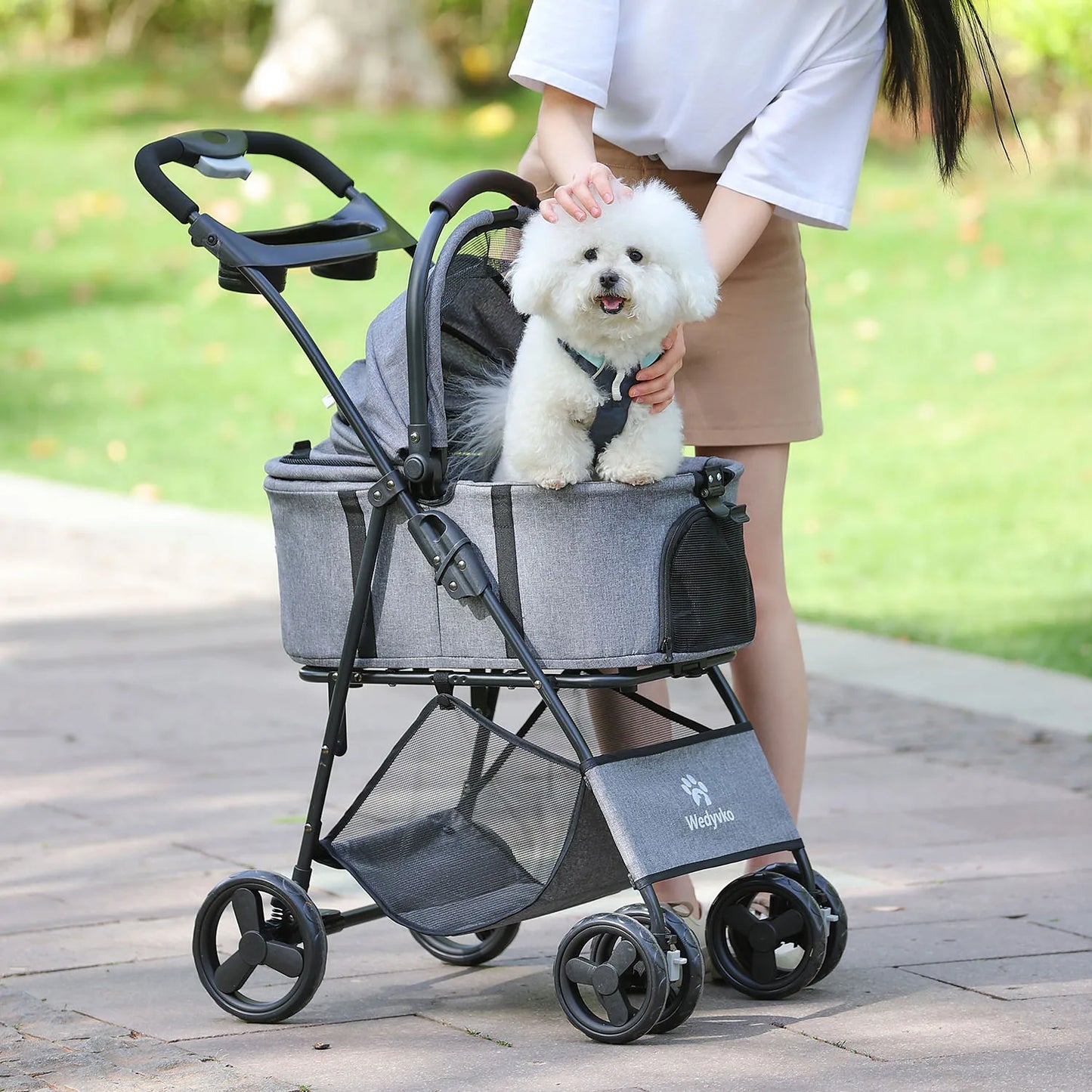 3 In 1 Pet Stroller With Removable Carrier All Terrain