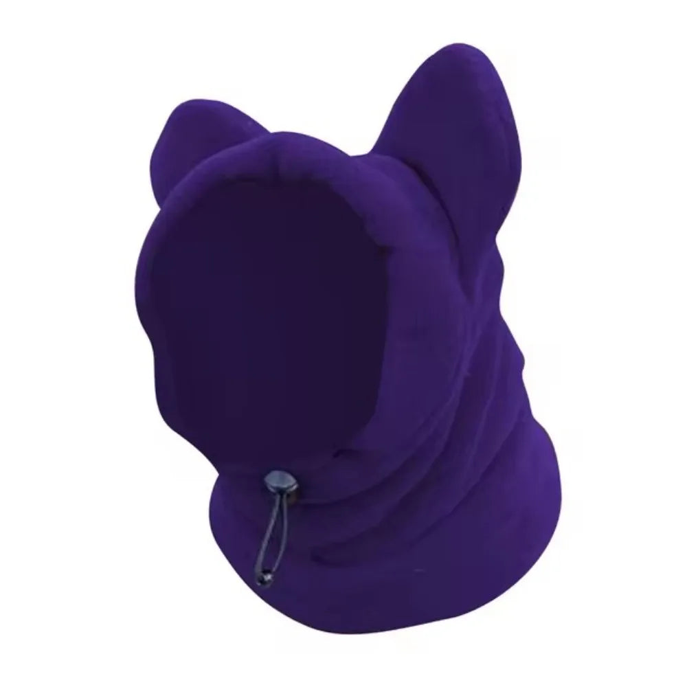 High Quality Soft Dog's Fleece Bat Hat Adjustable Pet Headwear French Dogs Winter Hats Pet Headgear Pet Supplies Cat Dog Cap