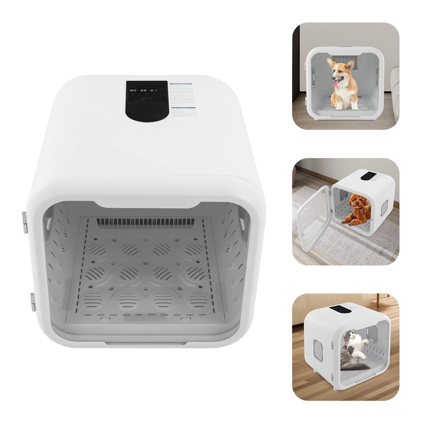 Cat And Dog Quiet Dryer Box With 360 Degree Circulation