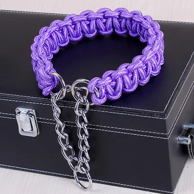 High Quality Upgraded color collar Large Dog German Shepherd walk the dog P chain necklet Pet  For Medium and large Dogs
