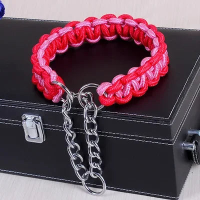 High Quality Upgraded color collar Large Dog German Shepherd walk the dog P chain necklet Pet  For Medium and large Dogs