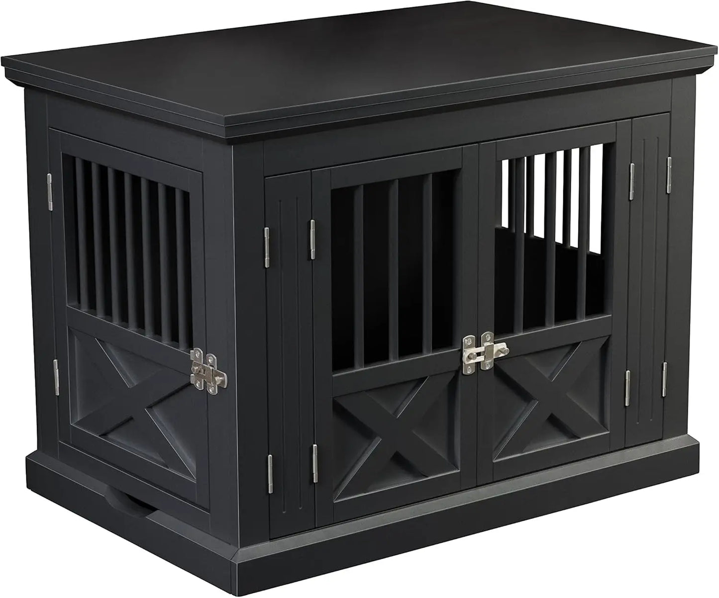 Three-door Medium Dog Cage, Kennel, Dog Crate, 30.6"L X 20.4"W X 23.2"H