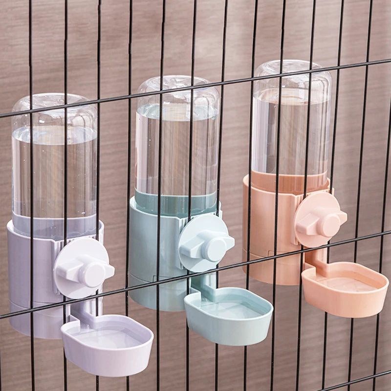 YTYIN Automatic Pet Feeder Cage Hanging Bowl Water Bottle Dispenser