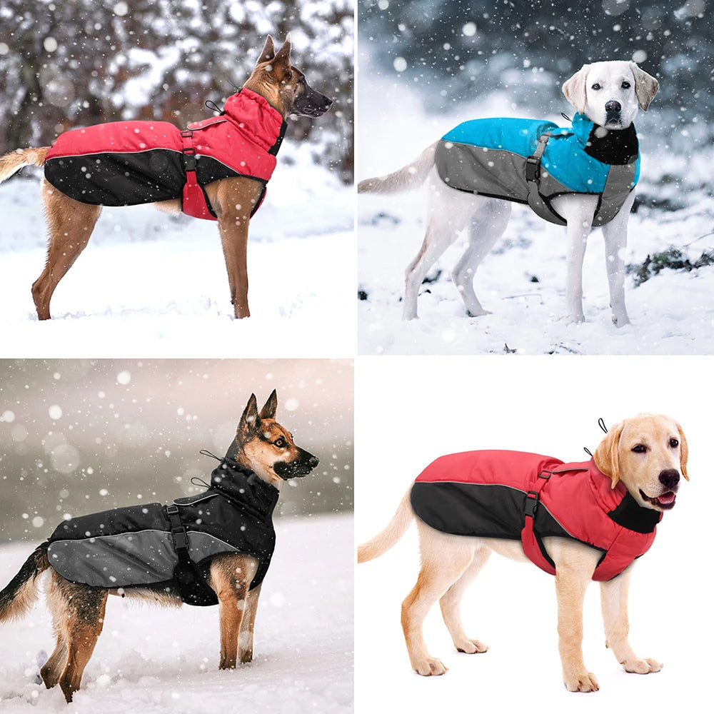 NONECN Waterproof Dog Coat Reflective Rain Jacket for Dogs
