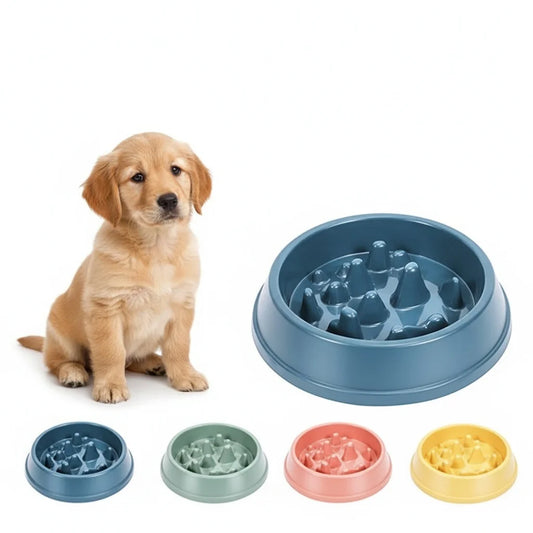 8.86" Diameter Pet Slow Food Bowl Small Dog Choke-proof Bowl Non-slip Slow Food Feeder Dog Rice Bowl for Cats and Dogs