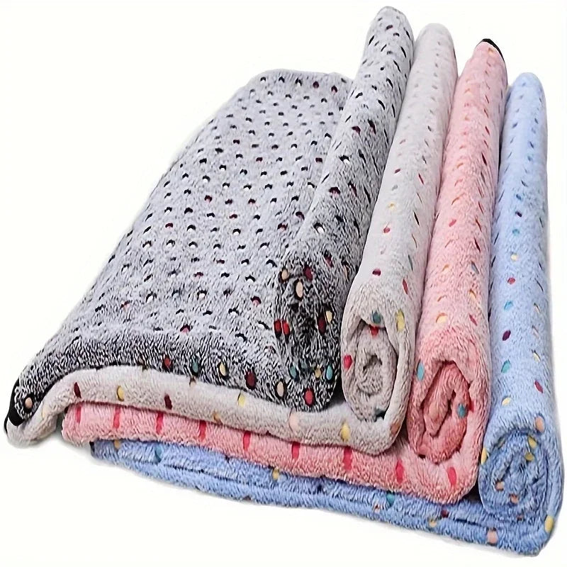 Soft Fluffy Pet Blanket for Cats and Dogs Bed Mat