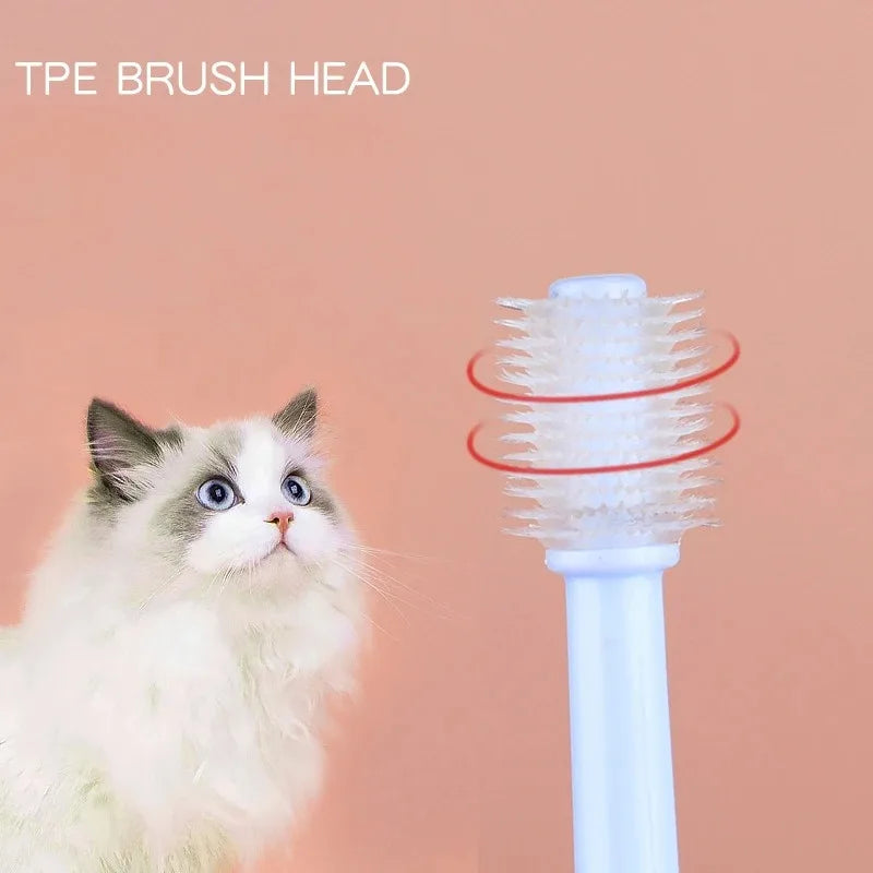 YTYIN 360 Degree Toothbrush For Dogs And Cats Tartar Care