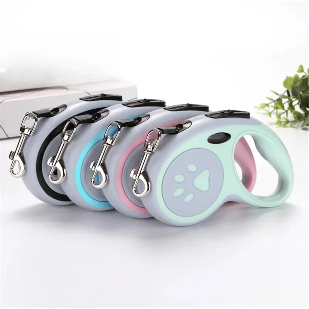 3/5 meter dog leash - Automatic retractable durable cat leash, extendable for small dog walks/runs