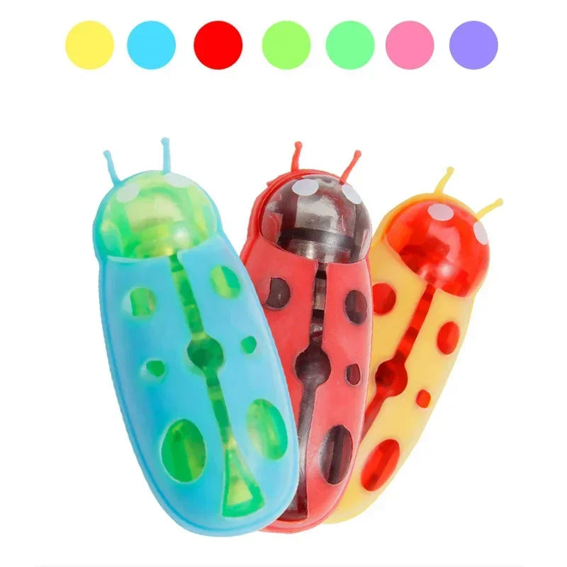 Mini Electric Bug Pet Dog Cat Toy Interactive Cute Ladybird Beetle Animal Shape Cat Toys Walking Insect Cat Playing Supplies Toy