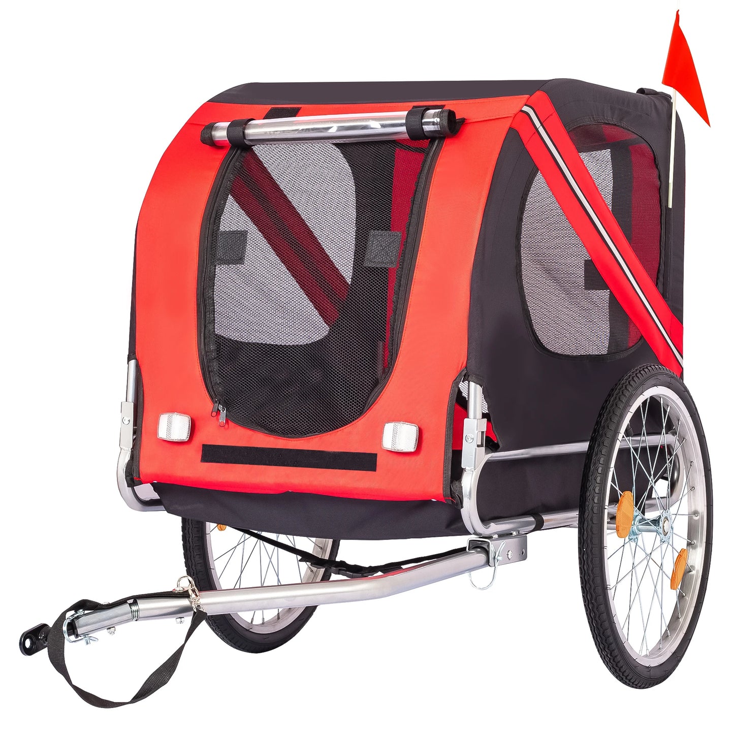 TWISTER.CK Dog Bicycle Trailer 88Lbs Capacity Foldable Oxford Fabric Carrier