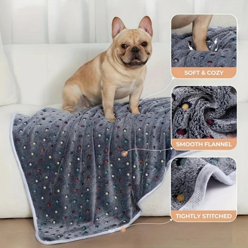 Soft Fluffy Pet Blanket for Cats and Dogs Bed Mat