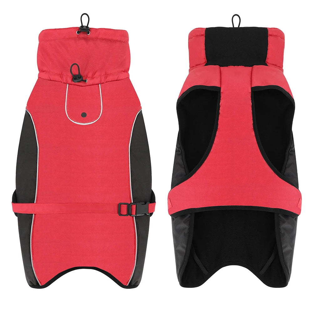 NONECN Waterproof Dog Coat Reflective Rain Jacket for Dogs