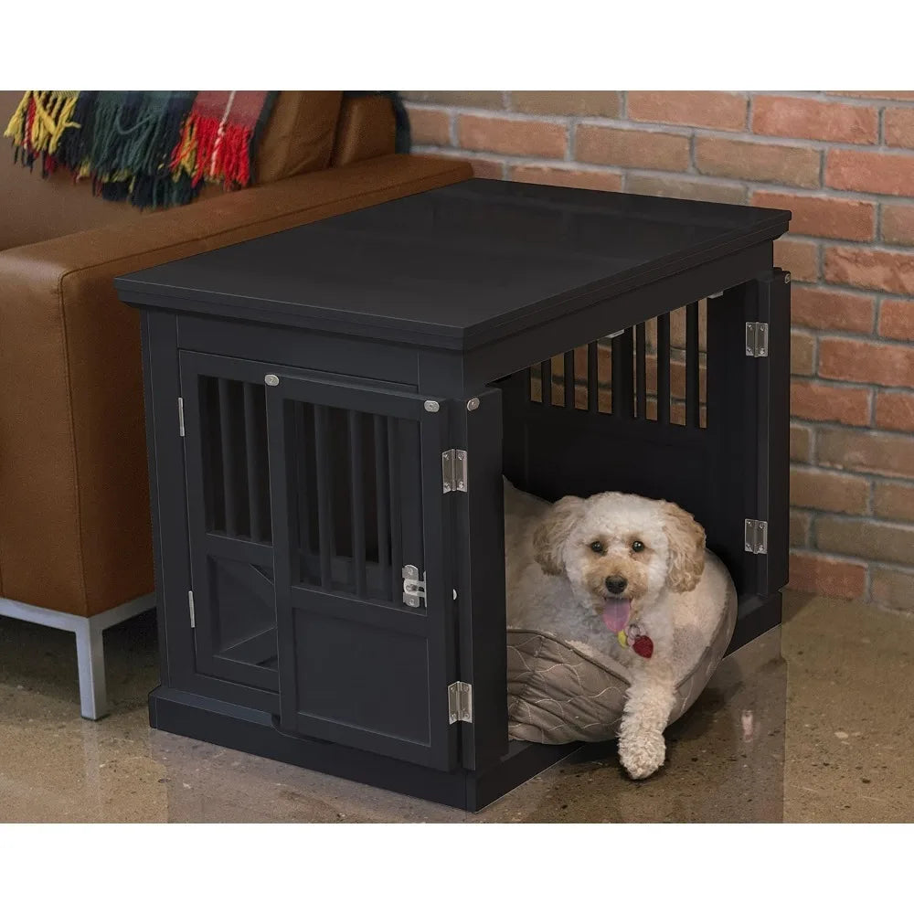 Three-door Medium Dog Cage, Kennel, Dog Crate, 30.6"L X 20.4"W X 23.2"H