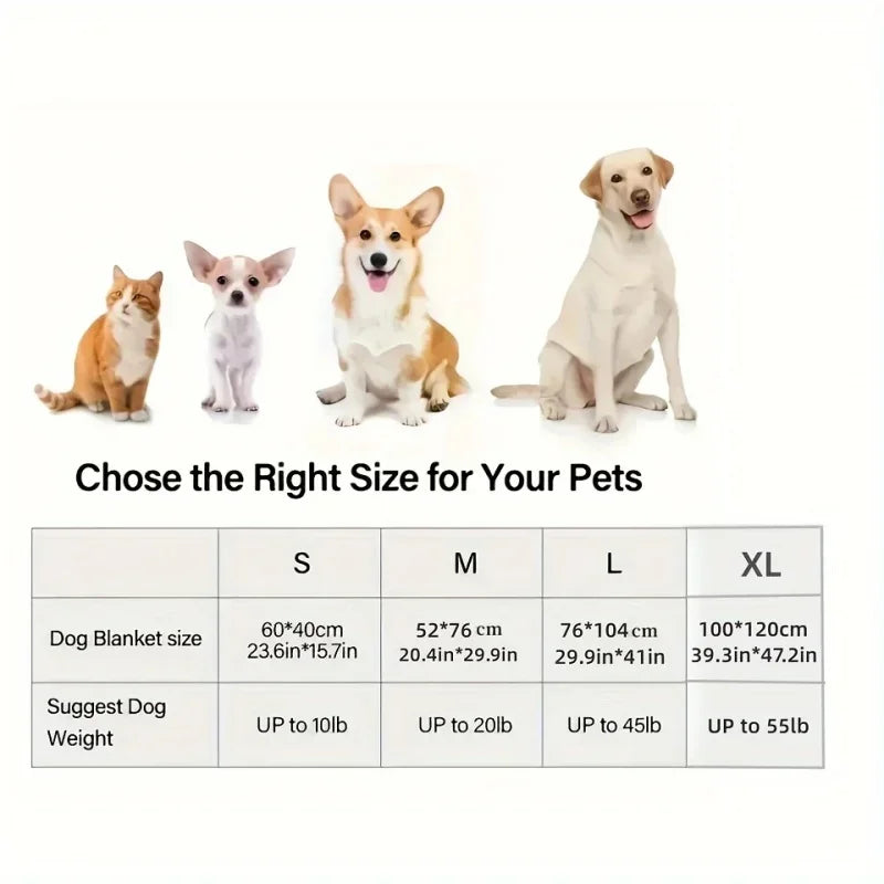 Soft Fluffy Pet Blanket for Cats and Dogs Bed Mat