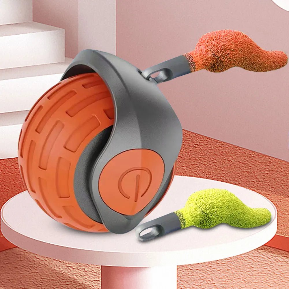 Cat Interactive Ball Toys Rechargeable Smart Pet Electric Toy Dog Cat Training Imitate Mouse Cat Training Teaser Kitten Cat Ball