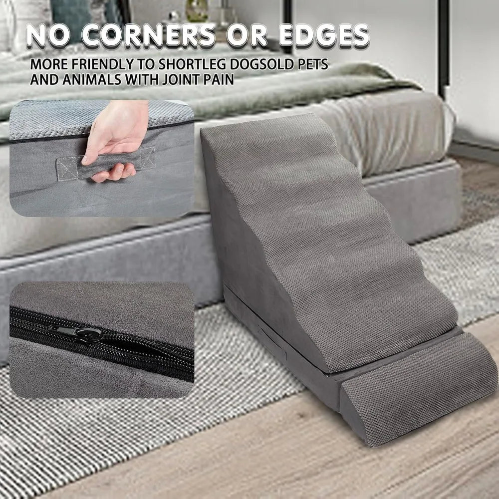 High-concerned Soft Dog Stairs for High Beds