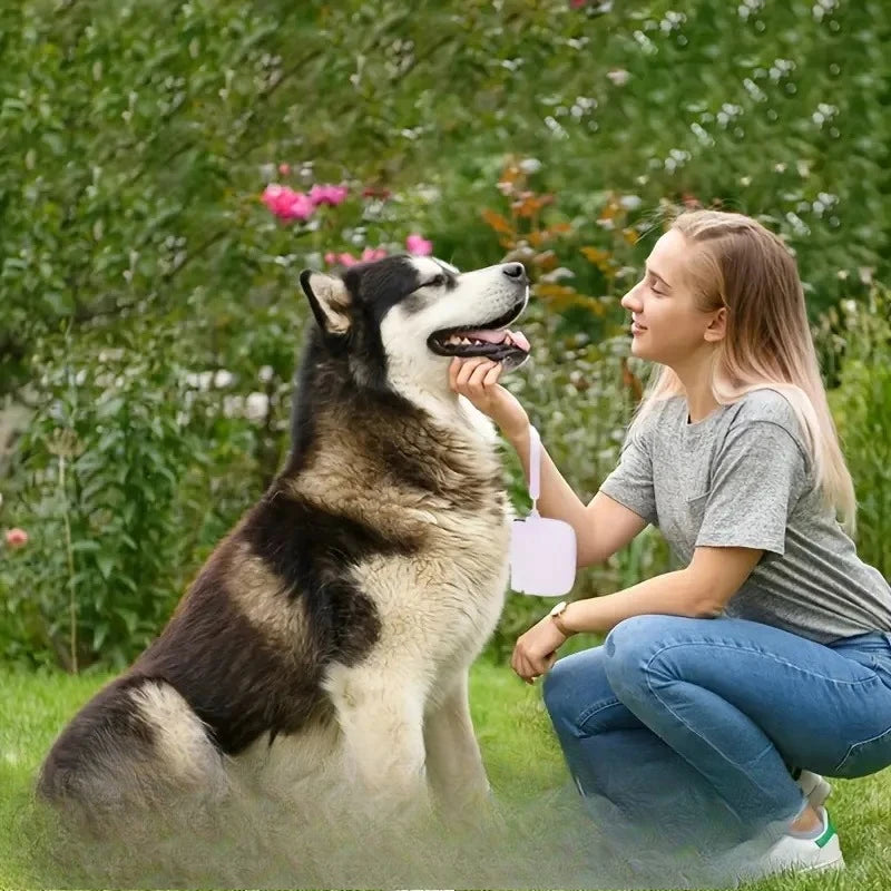 For Outdoor Training With Secure Lock Dog Food Containe Silicone Dog Treat Pouch Portable Pet Snack Bag Easy To Clean Waterproof