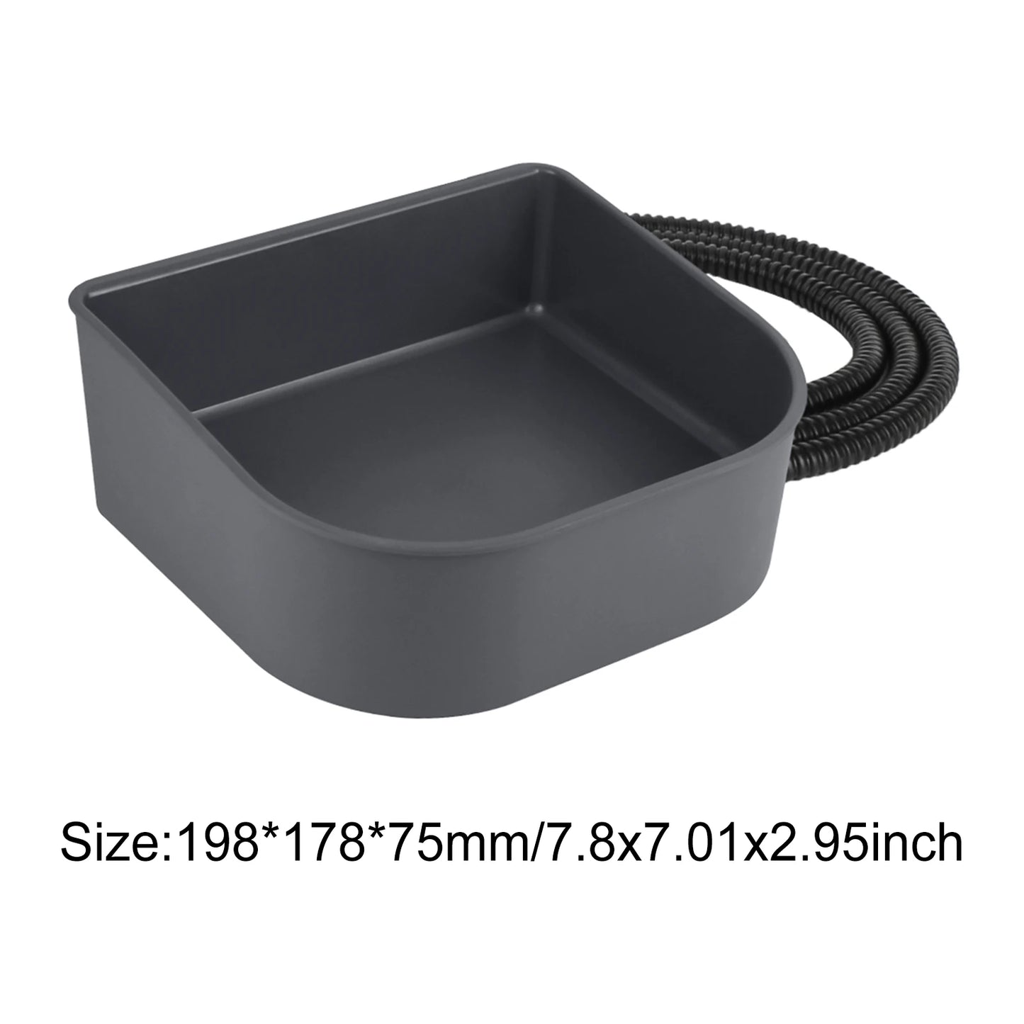 Plastic Heated Water Bowl 1L Hanging Dog Water Bowl Pet Heated Bowl for Rabbits Dogs Cats and All Breed Sizes