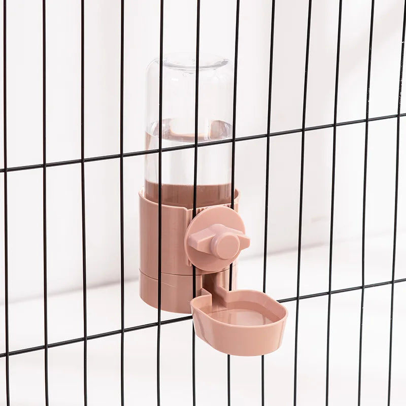 YTYIN Automatic Pet Feeder Cage Hanging Bowl Water Bottle Dispenser