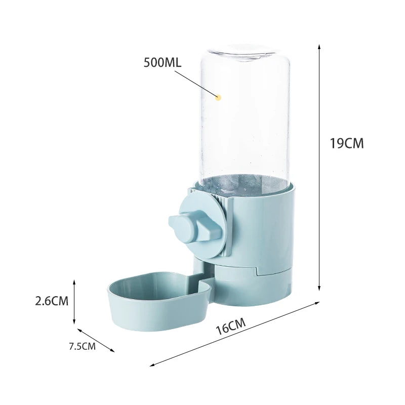 YTYIN Automatic Pet Feeder Cage Hanging Bowl Water Bottle Dispenser