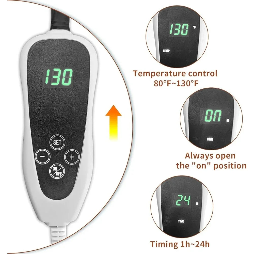 XMSJCN Dog Heating Pad Waterproof Bed With Intelligent Thermostat